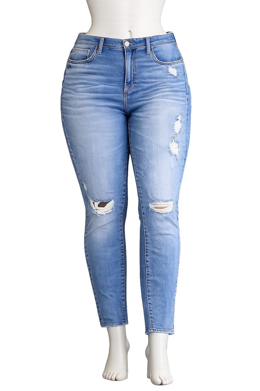 Torrid Blue Premium Distressed Denim Sky High Skinny Jeans – Plus Size 24R
